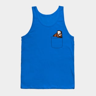 Ferret Pocket Cute Weasel Pet Lover Tank Top